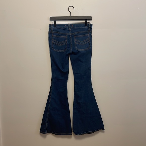 Free People Dark Wash Flare Jeans - Picture 4 of 4